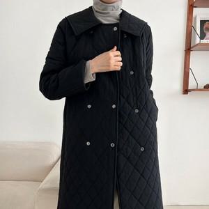 [하프클럽/다잇템]여자 퀼팅 바스락 FW 누빔 카라넥 롱코트