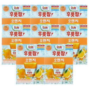 Dole 돌 후룻팝 오렌지 ( 62ml 8개입 ) 8개 / 오렌지팝 얼려먹는 디저트 주스 과즙쥬스