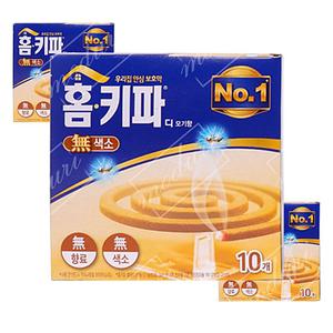 홈키파 디 모기향 무색소 10입 5개 캠핑 야외용 낚시