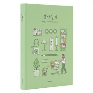 인디고 행복 감사 일기 감사노트 자문자답 6개월 그린 × 127x176x15 1개