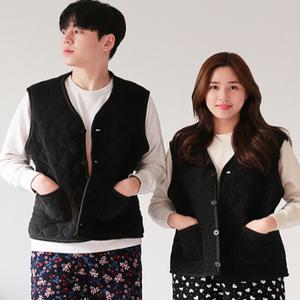 [더봉][커플템 추천] 무지 누빔 조끼방한조끼