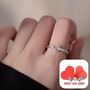 [헤스티아][+SWEET LOVE CANDY 패키지] 온세상이 반짝반짝 반지+핑크선물포장+쇼핑백