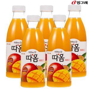 빙그레 따옴 애플망고 주스 730ml(5입) 냉장주스