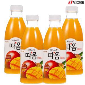 빙그레 따옴 애플망고 주스 730ml(4입) 냉장주스