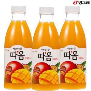 빙그레 따옴 애플망고 주스 730ml(3입) 냉장주스