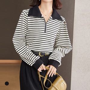 [하프클럽/카라]KARRA (77가지)배색카라라인하프집업티셔츠_A4F0932