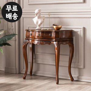 데븐 엔틱 원목 3칸 서랍장 콘솔 미니 소형 작은(750)