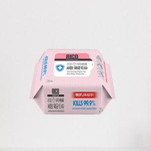 [리꼬] 세정 제균 티슈 휴대용 20매 x 20팩(리필)