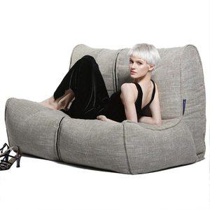 [엠비언트라운지][세계1위 영국브랜드] 유럽인기 2인용 빈백 쇼파 Twin Couch - Eco Weave(베이지)