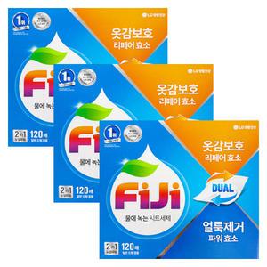 FIJI 시트형 세탁세제 120매 x 3개(드럼겸용)