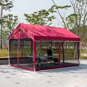 쉘터 접이식 캐노피 캠핑 야외 텐트 그늘막 바람막이 옥상 포차 운동회 행사용 천막 모기장형 벽면 3X6