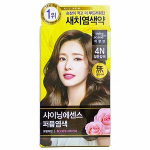 새치염색약/미장센샤이닝칼라4N(짙은갈색) 10개