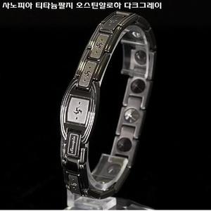 [ME2L2928_52CC]티타늄팔지 오스틴알로하 다크그레이
