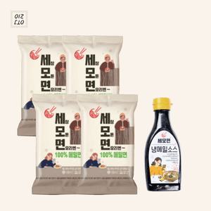 올리온 세모면 메밀글루텐 메밀면 150g 4개 냉메밀소스 265g 1개