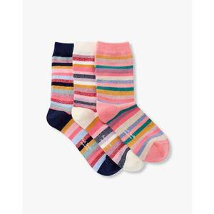 [갤러리아] 25SS [PAUL SMITH]여성 글리터 스트라이프 삭스 3PACK 5725140551