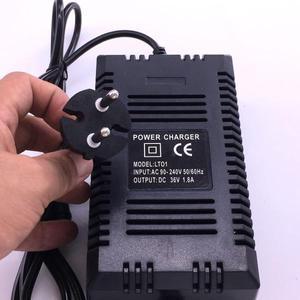 AGM VRLA SLA 젤 배터리 용 36V 납 산성 충전기 10AH RCA Lotus 출력 AC 90-240V EU 플매트 카펫 러그