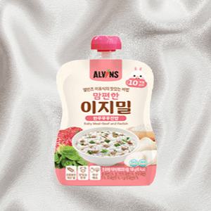 엘빈즈이유식 맘편한 이지밀 이유식 한우무우진밥 건강식 100g 20개