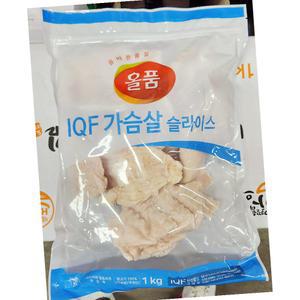 닭가슴살 올품 IQF 슬라이스 1K X10 식자재
