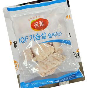 닭가슴살 올품 IQF 슬라이스 1K