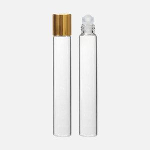 골드 뚜껑 투명 10ml 롤온 향수용기 공병 스프레이 향수병 유리 DIY