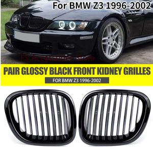 자동차 그릴망 튜닝 1996-2002 BMW 호환 Z3 컨버터블/쿠페 용 레이싱 그릴 1996 1997-2002 광택 블랙 프론