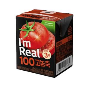 아임리얼100 고농축 토마토주스 120ml 24팩 실온보관 과즙음료 풀무원