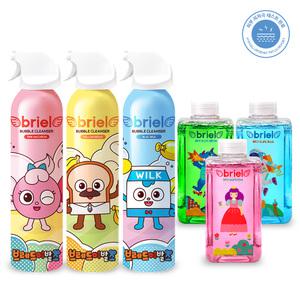 브리엘 브레드이발소 버블클렌저 200ml 3종+바스슬라임 480ml