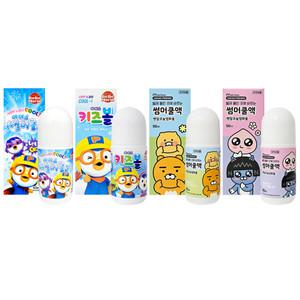 썸머쿨액 50ml x 4개 라이언 어피치 뽀로로 키즈볼 유아 어린이 물파스 벌레물린곳에 바르는