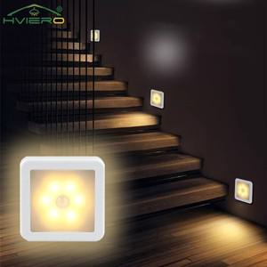 모션 센서 LED 야간 조명 스마트 USB 충전 배터리 작동 WC 침대 옆 램프 룸 복도 통로 화장실 홈 조명