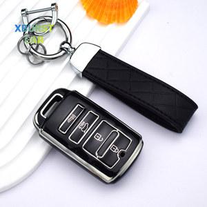 차키케이스 4 버튼 자동차 키 케이스 커버 셸 홀더 기아 카덴자 K9 K7 K 04 Sorento K900 및 새로운 TPU 체인 프로텍터