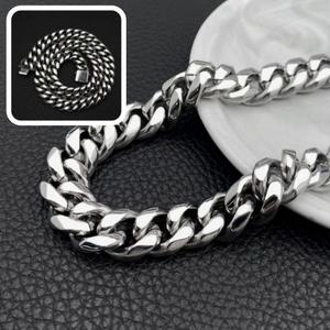 반지목걸이줄 남자백금목걸이 왕진주목걸이 곰돌이목걸이 12mm 볼드커브 써지컬 체인 기부 후원목걸이