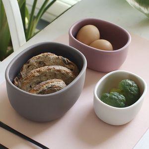 조약돌 모양 실리콘 밀폐용기 냉장고 용기 도시락통