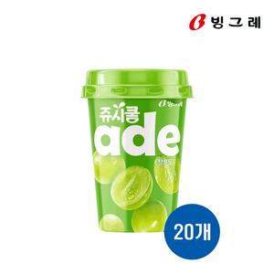 빙그레 쥬시쿨 에이드 청포도 250ml 20개