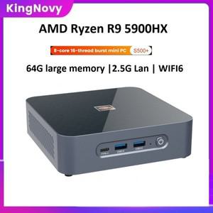 Topton AMD 게이밍 미니 PC, S500 + Zen3 Ryzen 7 5800H 5 2 * DDR4 3200MHz NVMe 2.5G LAN 데스크탑, 윈도