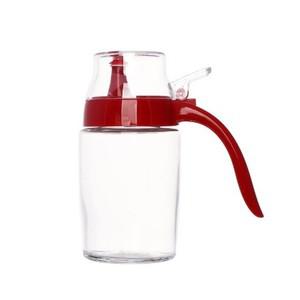 드레싱통 보틀 양념통 원터치 드레싱병 오일보틀 오일병(250mL)(레드) 유리오일병 소스통 오일통 드레싱