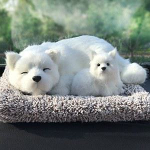 강아지 방향제 차량용 패드에 제습 향수 청정기 털북숭이 작은 가방 대시 퓨전 비숑 포름
