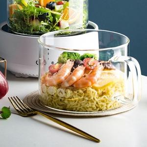 내열 유리볼 [로하티]손잡이 1.5L 시리얼 샐러드볼