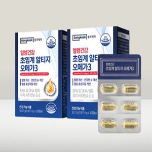 [동국제약] 혈행건강 초임계 알티지 오메가3 (1007mg x 30캡슐 x 2박스)