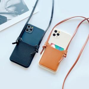 실리콘 스트랩 케이스 Xiaomi POCO X6 X5 F5 X4 F6 M6 Redmi Note 14 12 11 13 카드 홀더 매는 밧줄 가방