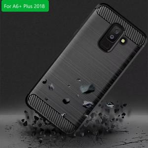 삼성 갤럭시 A6 플러스 2018 카본 커버 진 실리콘 TPU 케이스 A605F  카파