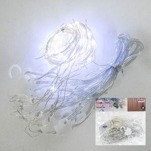 해피파티 크리스마스 LED 커튼 조명 전구 화이트LED장식 벽LED