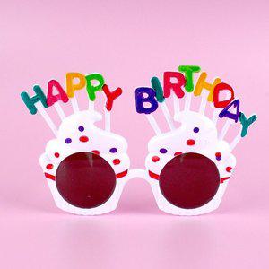 생일파티 컵케이크 선글라스 화이트 파티선글라스 컵 (WFHO0F0)