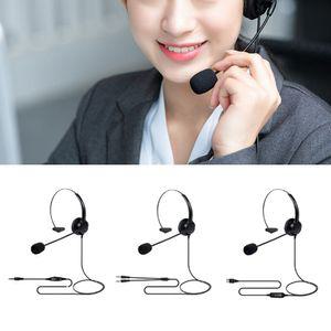 전화업무헤드셋 콜센터 마이크 3.5귀여운헤드폰 심플한 세련된 감성 어린이 유선 고급 음질좋은