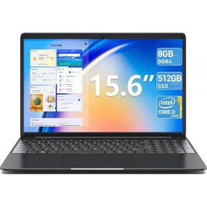SGIN 노트북 15인치 8GB DDR4 512GB SSD I3 프로세서 ( 2.4GHz) Wi-Fi 5 웹캠 미니 HDMI 숫자 키패드 7000m