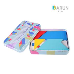 바른키즈 T아이큐 탱그램 퍼즐 칠교퍼즐/원목교구/수학교구/어린이장난감/유아장난감/아기장난감/완구/유아