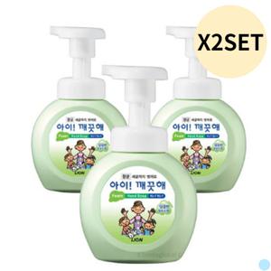 아이깨끗해 거품 핸드 워시 물비누 청포도향 250ml X6