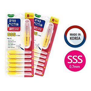 [셀러허브 1][HYIJXC3I_4B]8P 휴대용 칫솔 치간솔 치실 치간 SSS
