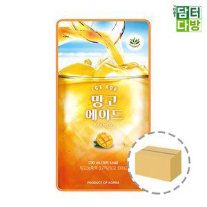 BG(발란스그로우) 망고 에이드 230ml 1BOX (50팩)홈카페 주스 쥬스 음료 편의점 파우치