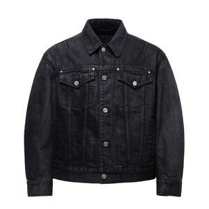 [매장정품] VONVAT 팬텀블랙 Coated Denim 자켓