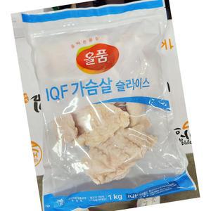 닭가슴살 올품 IQF 슬라이스 1K x10